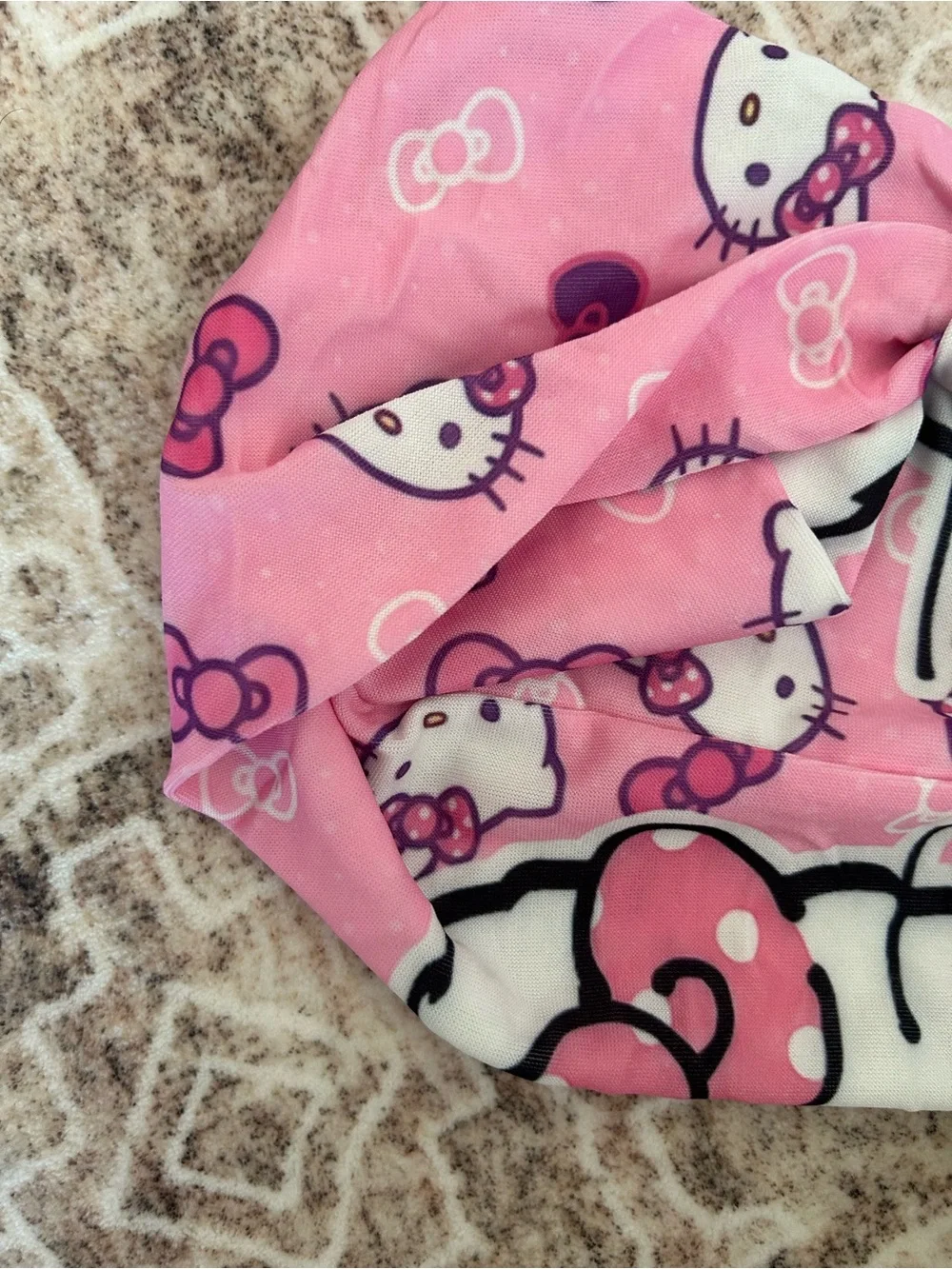 Hello Kitty Pink Patterned headband Set-6 piece